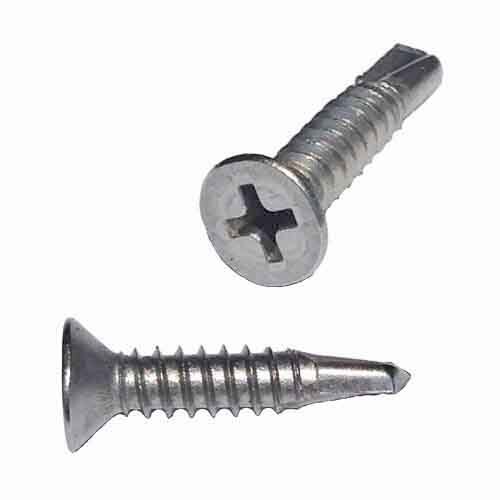 FPTEK12212S #12 X 2-1/2" Flat Head, Phillips, Self-Drilling Screw, 18-8 Stainless